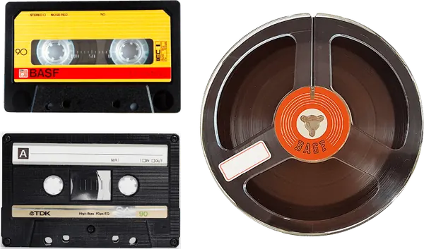 Audio cassettes ready for conversion