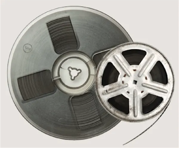 Film reels ready for transfer
