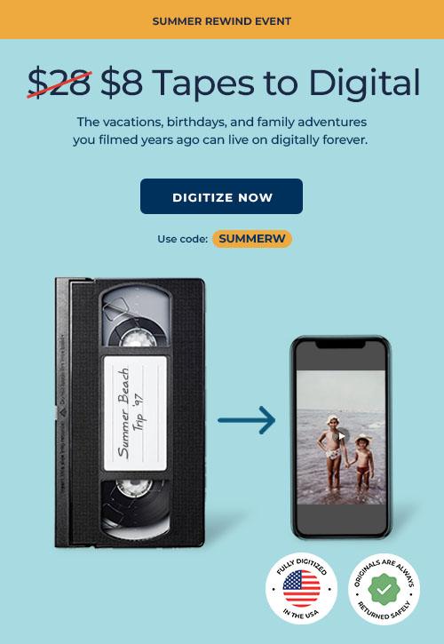 ScanCafe promo banner showing latest discounts on photo and video digitization