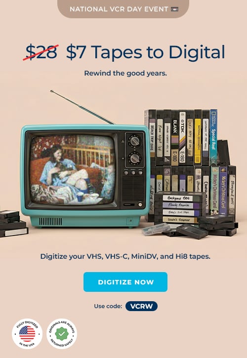 ScanCafe promo banner showing latest discounts on photo and video digitization