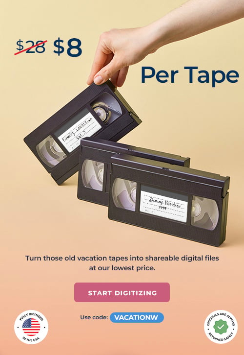 ScanCafe promo banner showing latest discounts on photo and video digitization